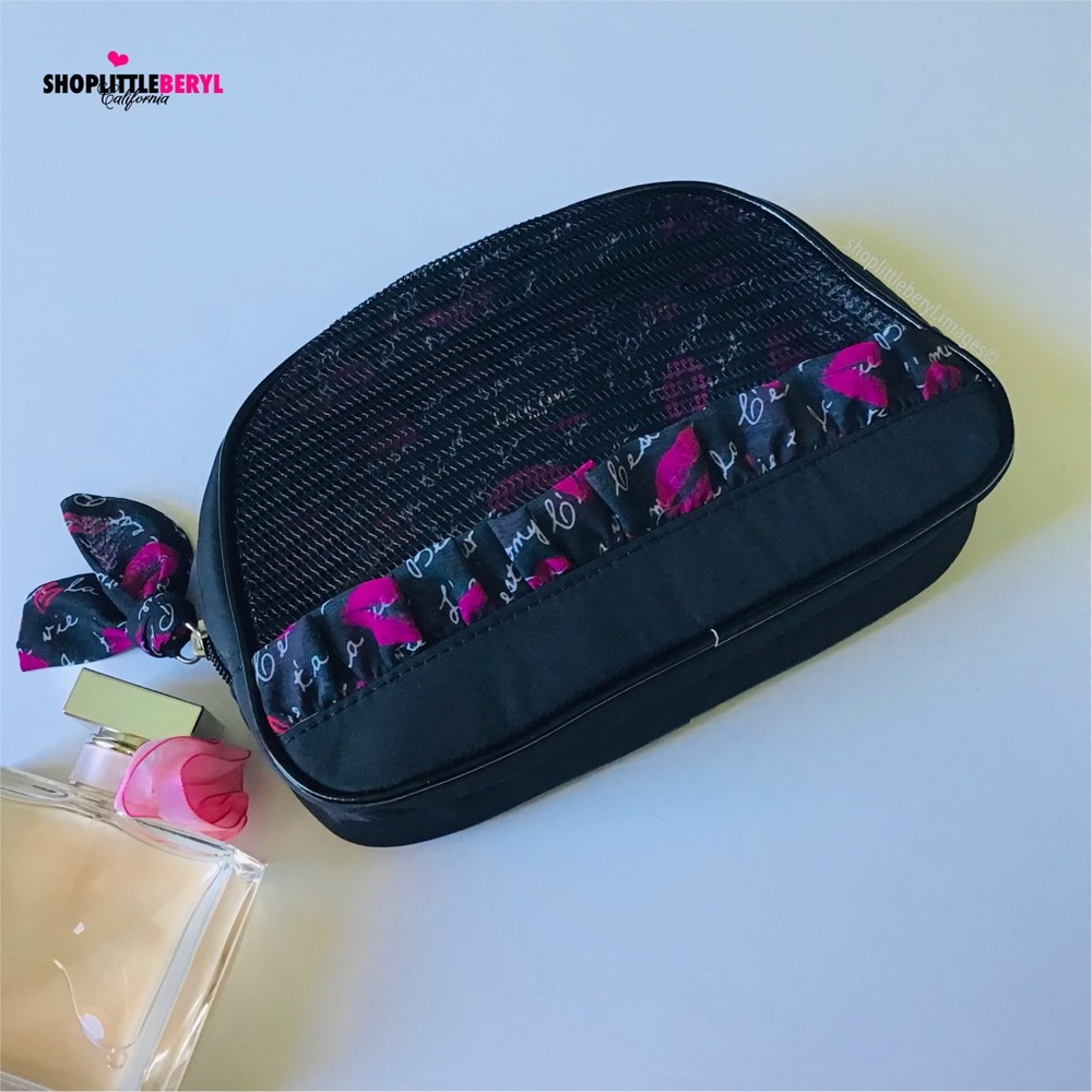 Lancôme Pink Lips Cosmetic Bag